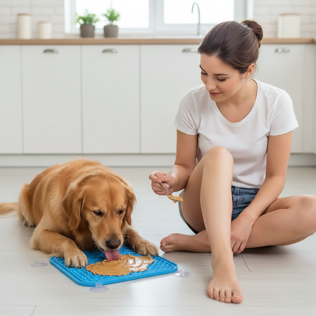 AI Photoshoot — New Surface Lick for Dog Licking Lick Mat for A Lick Mat Dog Peeling Mat Likmat Dog GCP01 lifestyle cover