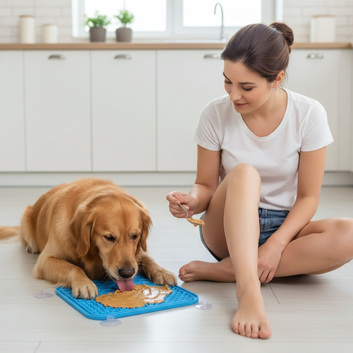AI Photoshoot — New Surface Lick for Dog Licking Lick Mat for A Lick Mat Dog Peeling Mat Likmat Dog GCP01 lifestyle cover
